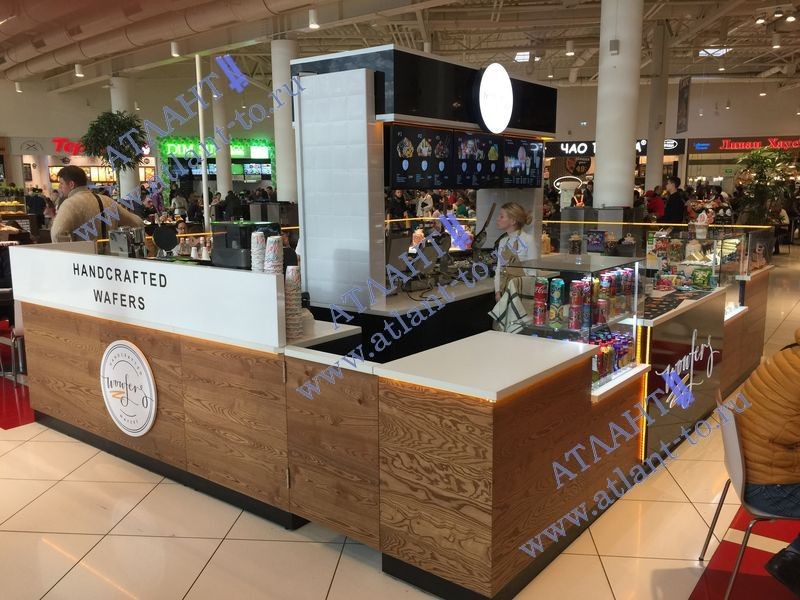 Островок кофе с собой и вафли в ТРЦ «Авиапарк»