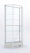 Витрина высокая угловая
